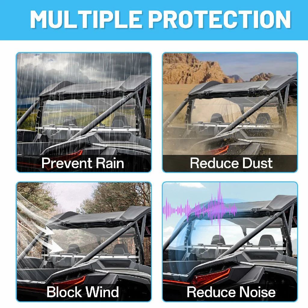 2024 rzr xp 1000 rear windshield multiple protection 