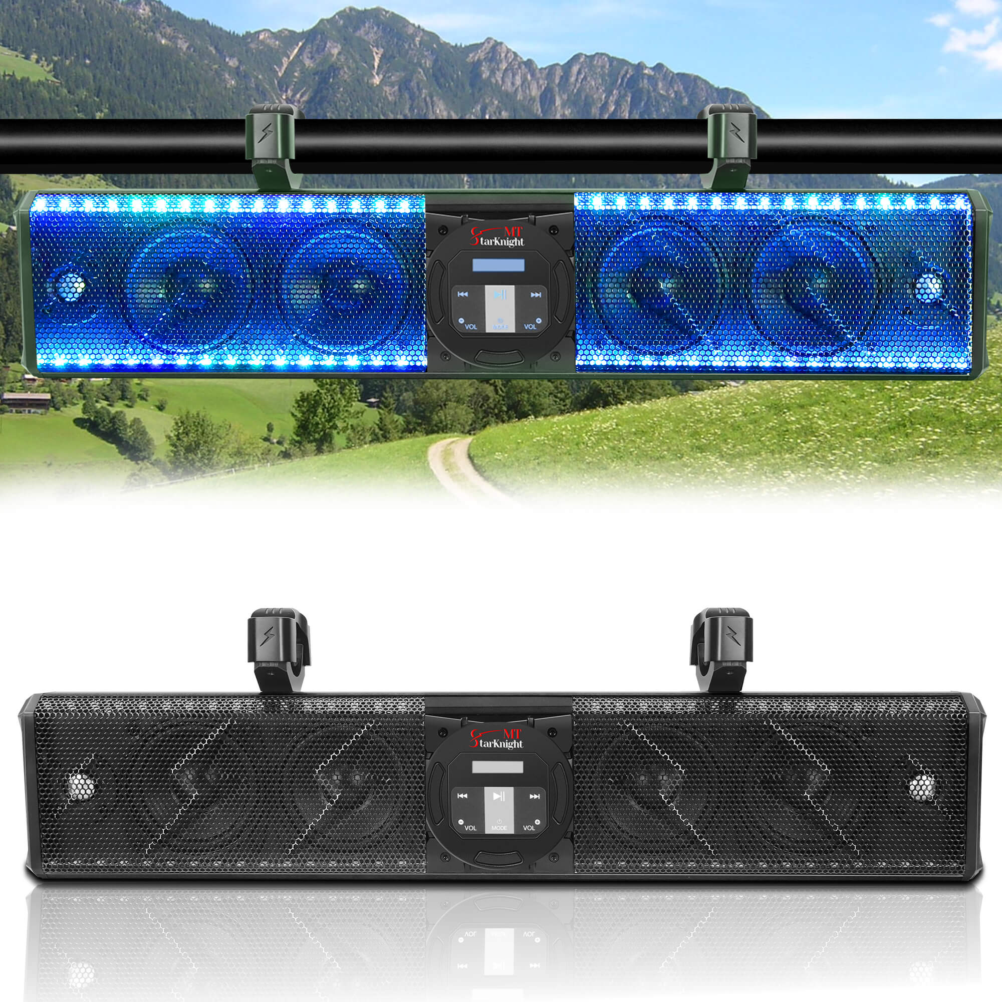 StarknightMT universal utv bluetooth sound bar