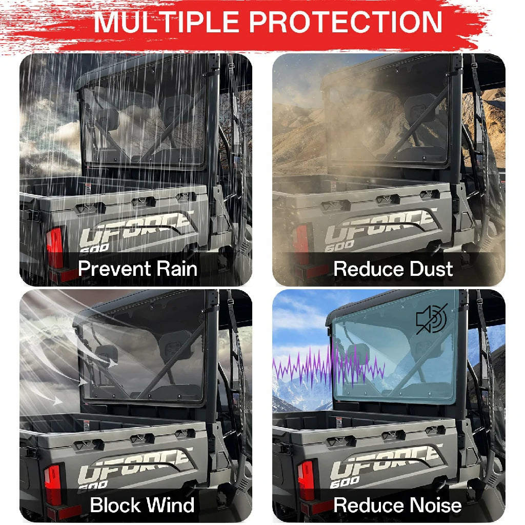 multiple protection of uforce 600 rear windshield 