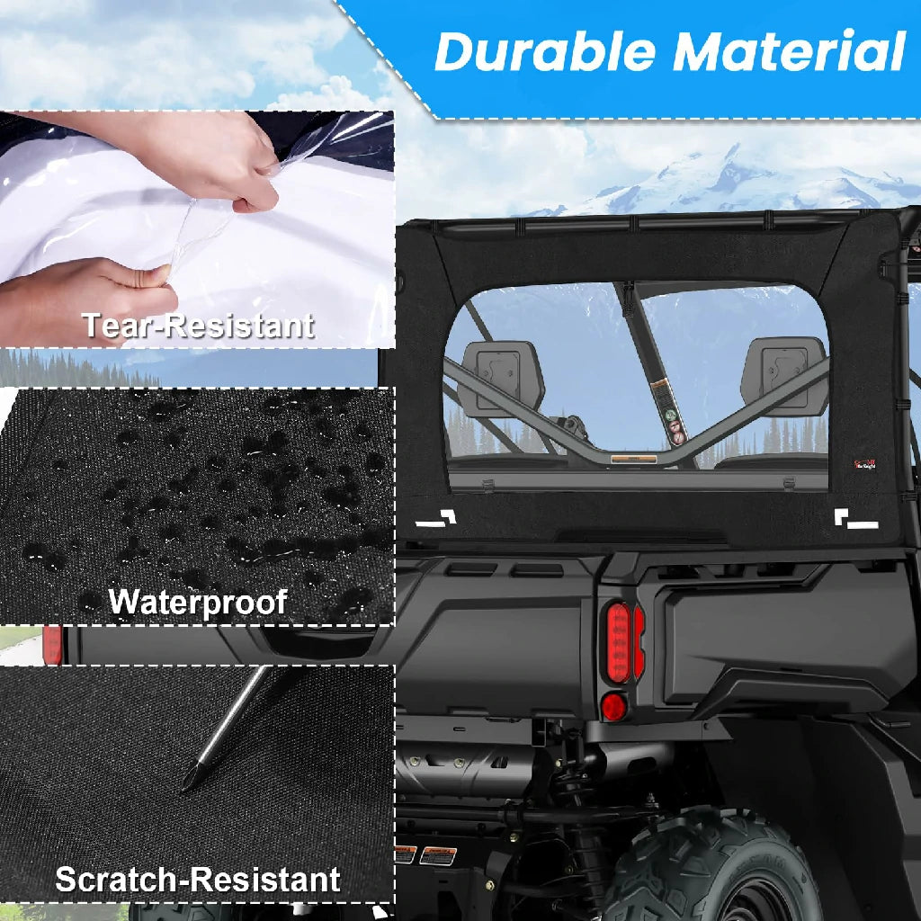 durable material of defender soft rear windwo
