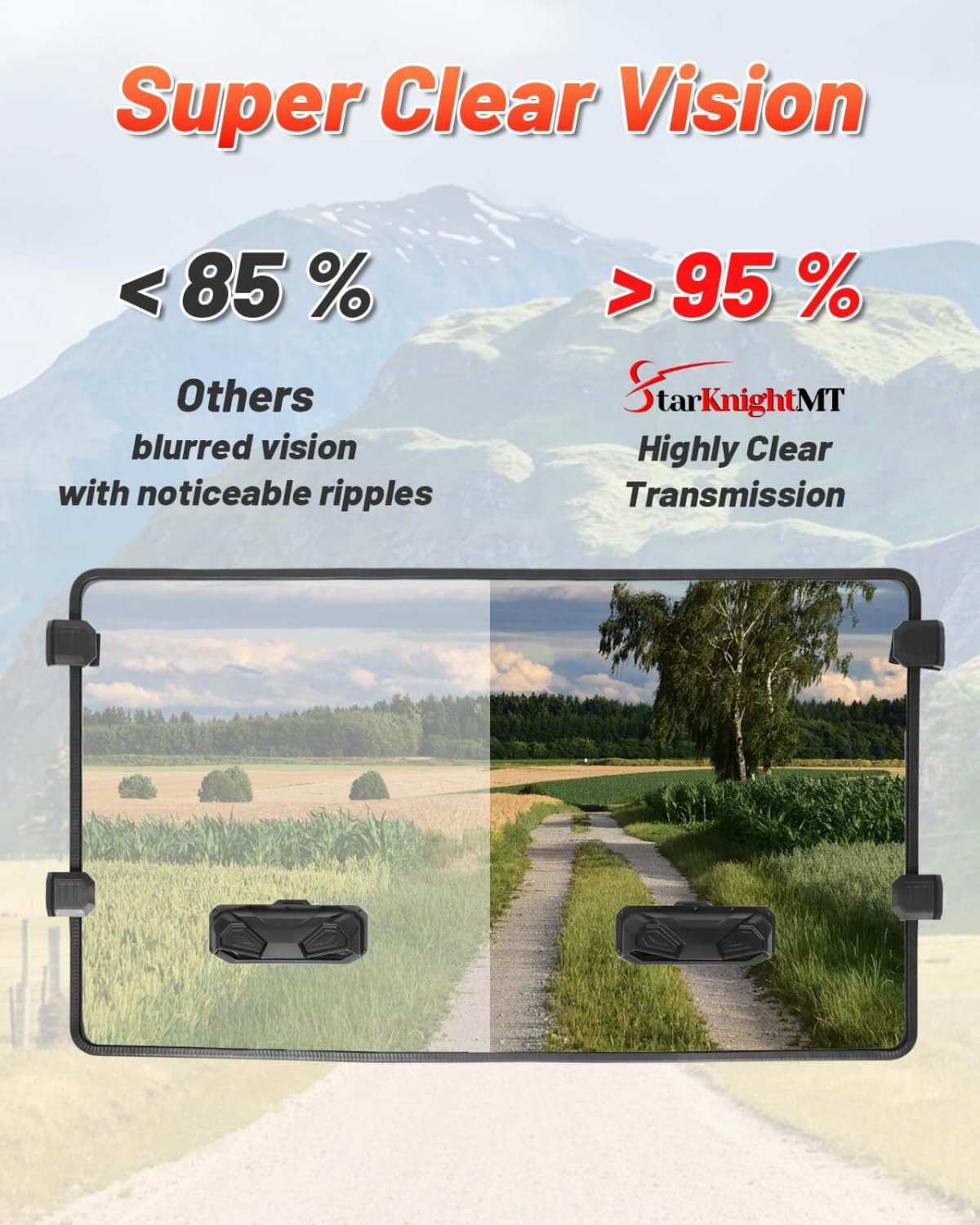 defender HD vented windshield super clear vision