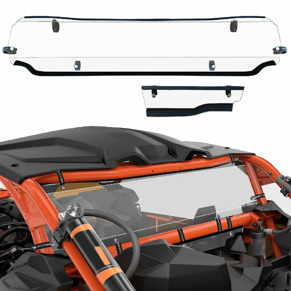 Can-am maverick x3 rear clear windshield