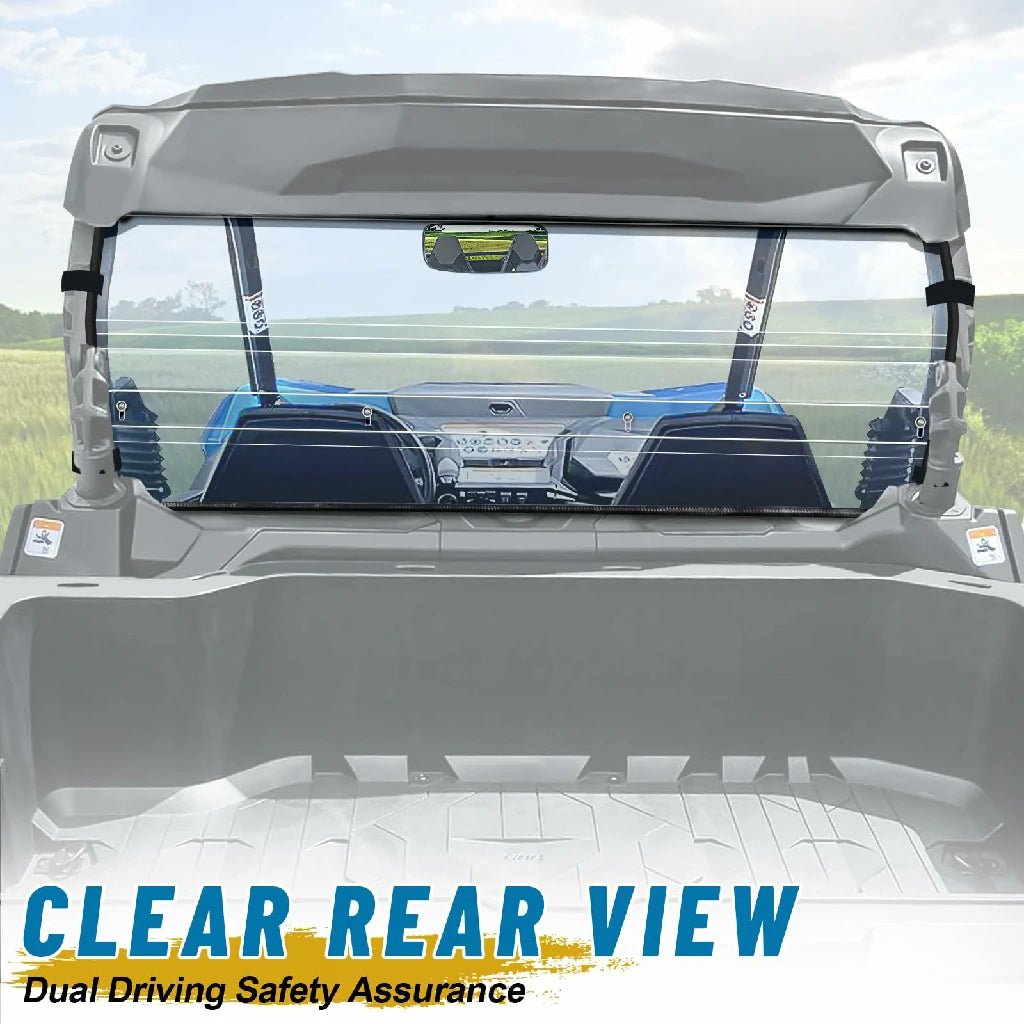 give a clear rear view for commander rear windshield 