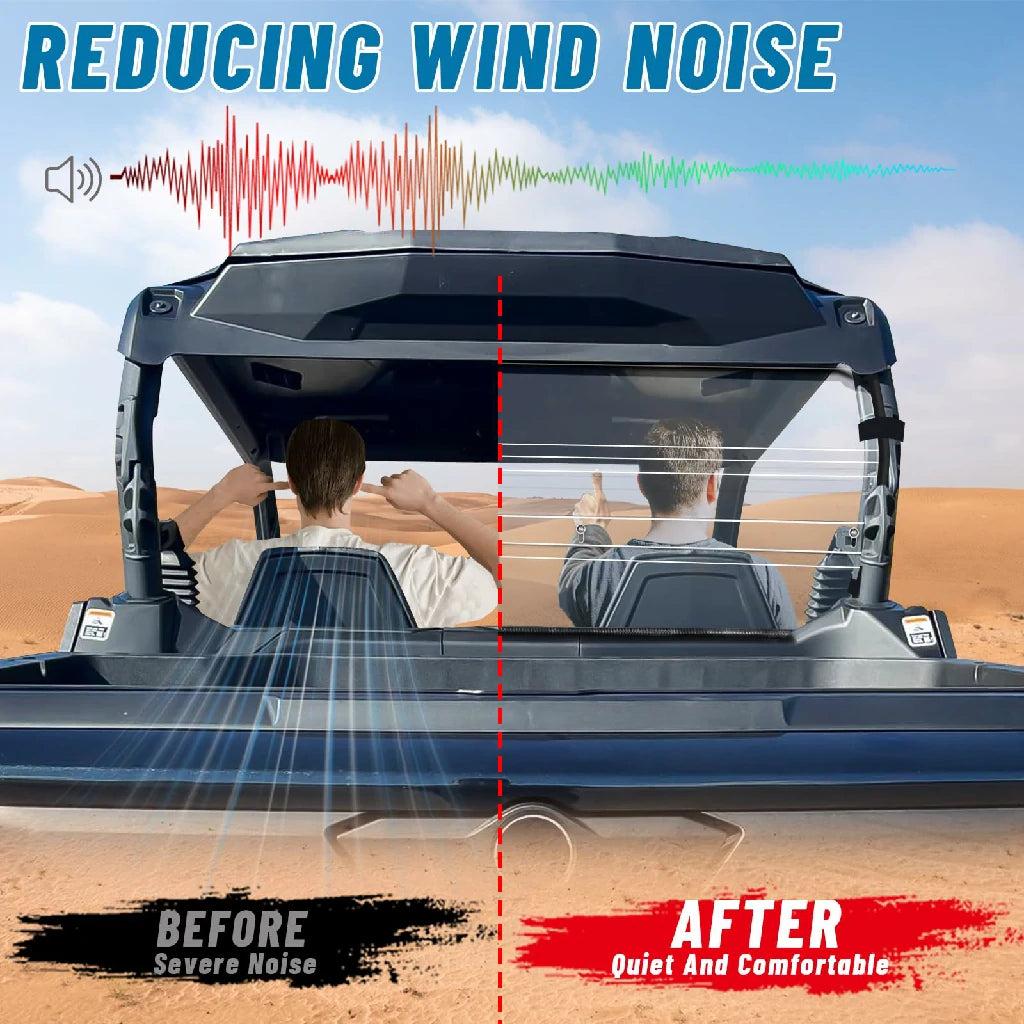 reducing wind noise after install rear windshield