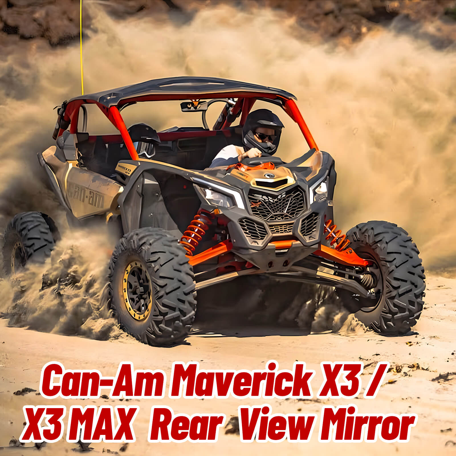 can-am maverick x3/max rear view mirror 