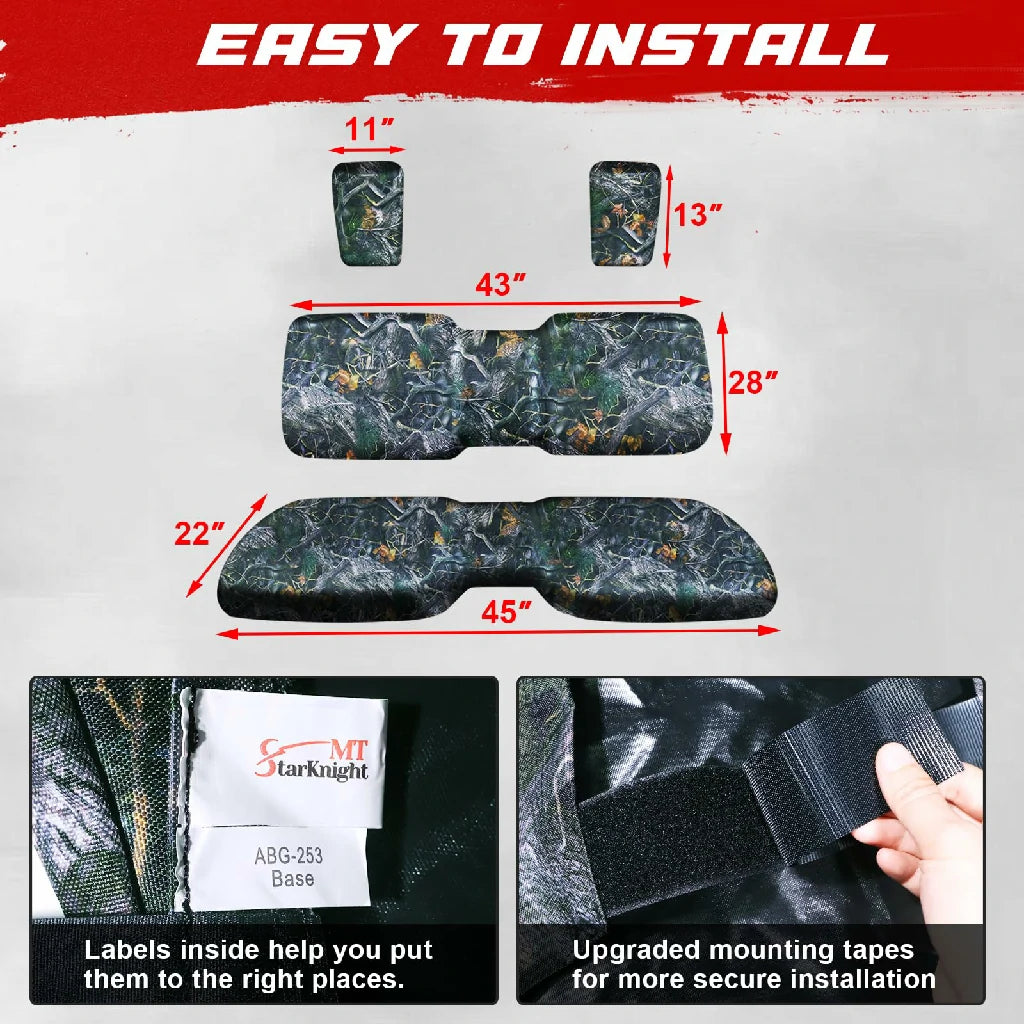 pioneer 700 camo seat covers dimension and easy to install