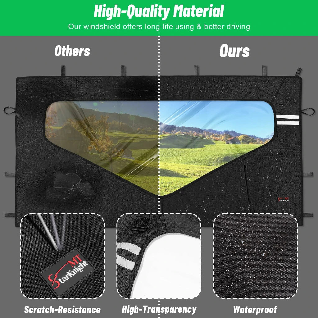 StarknightMT Pioneer 1000 soft rear window high-quality material 