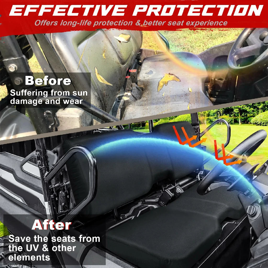 pioneer 700 black seat cover is effective protection 