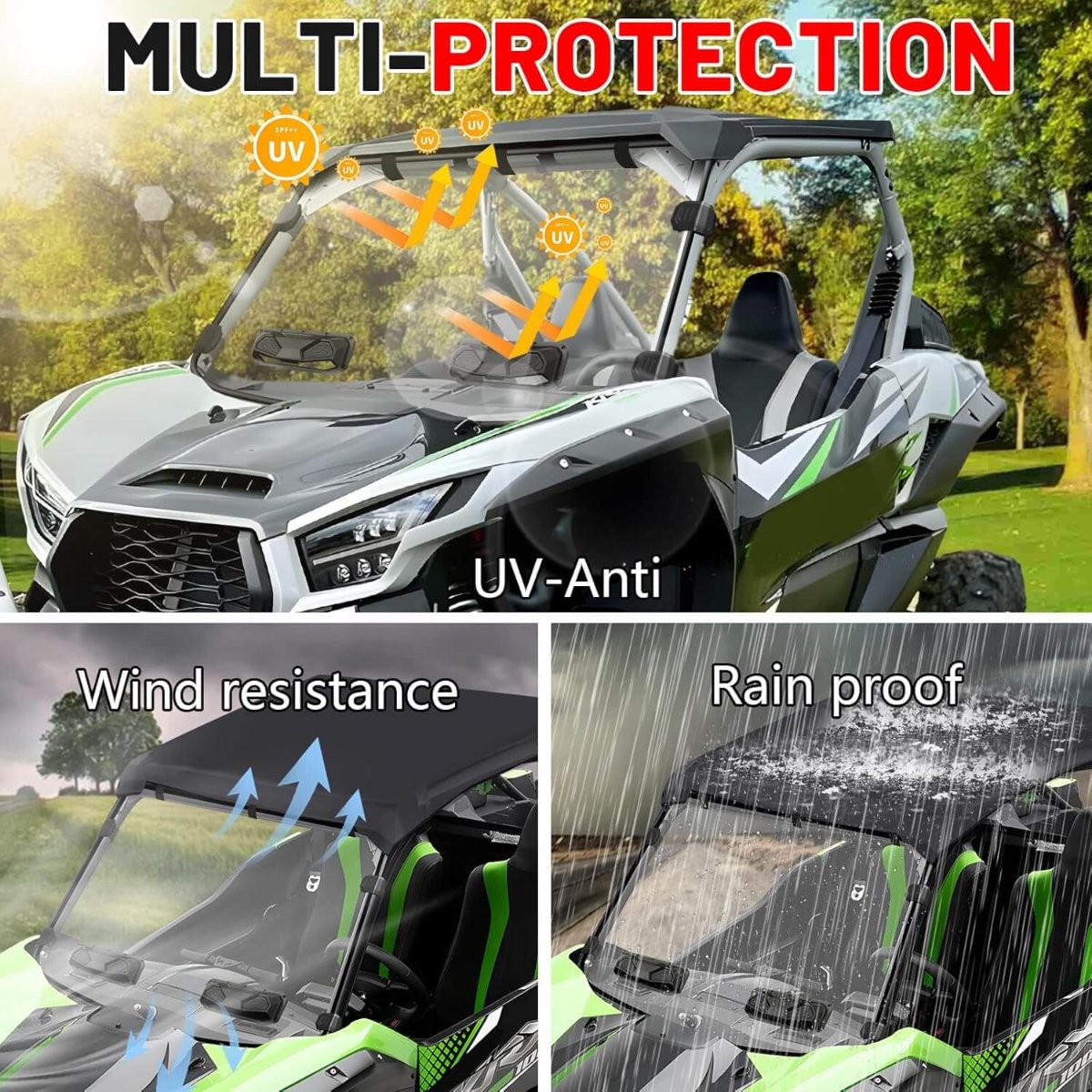 kawasaki teryx krx 1000 windshield multi-protection 