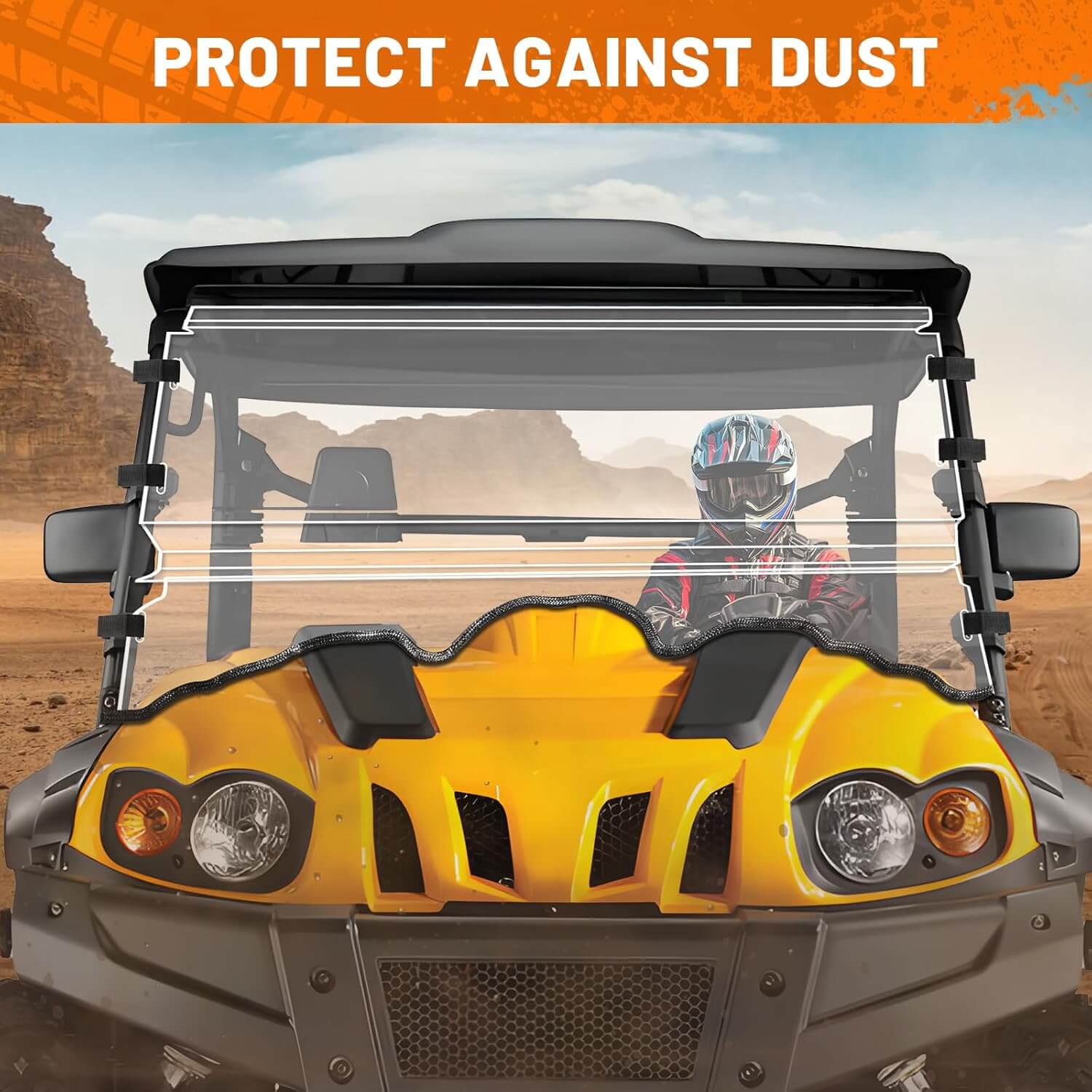 Massimo MSU 500/700 Scratch-Resistant Front Windshield dust prevention