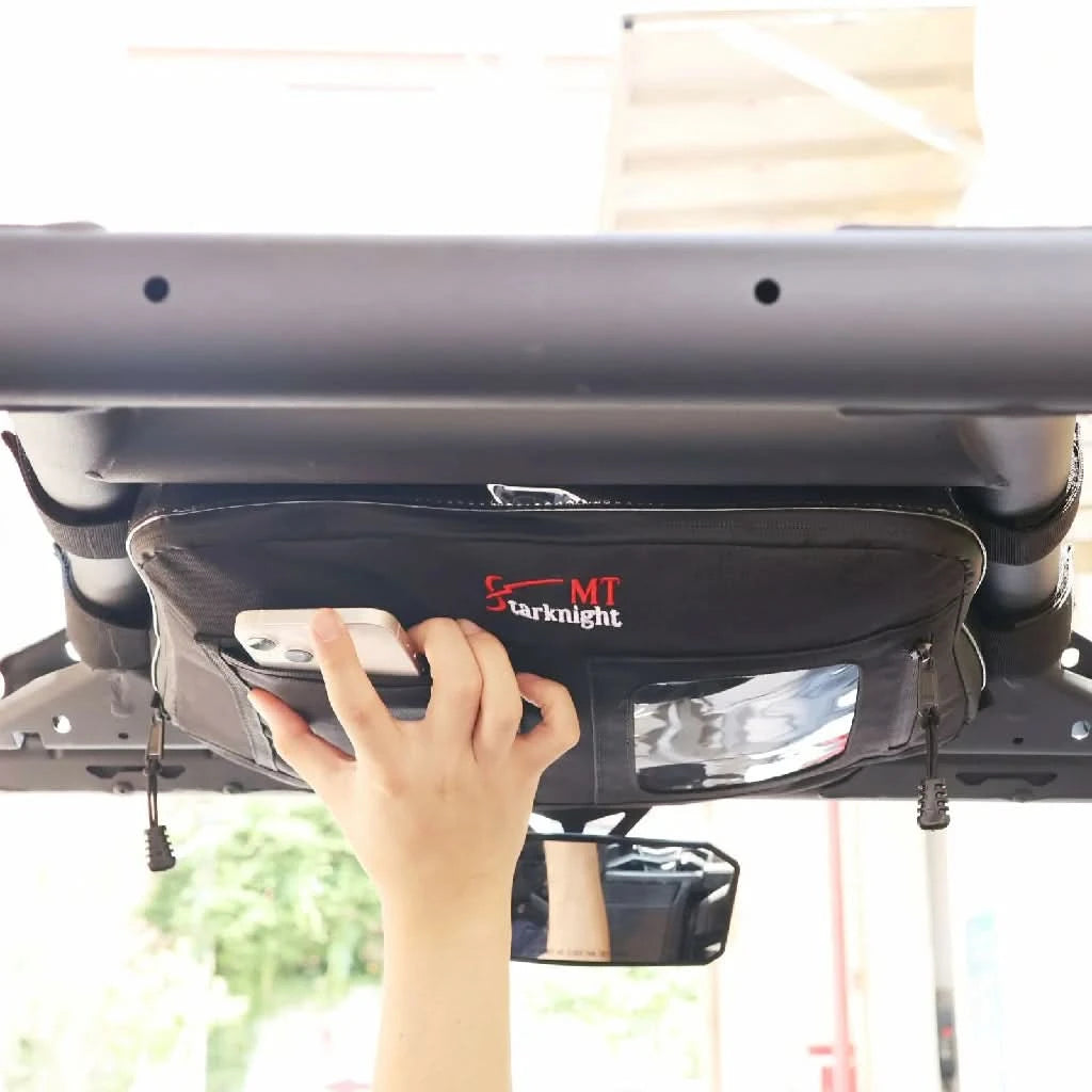 maverick x3 overhead roof bag storage phone