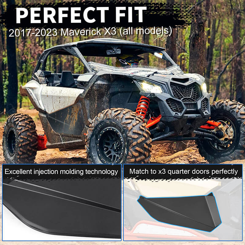 can am x3 lower door panel fitment 