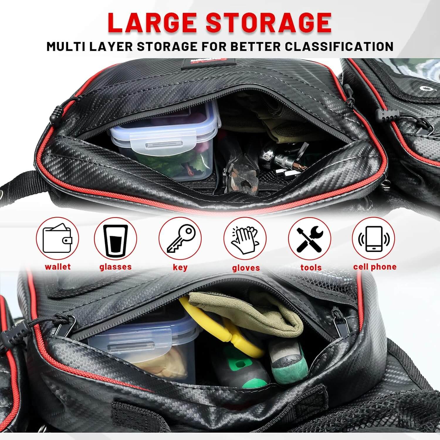 Polaris RZR XP 1000/4 1000 Front Side Door Storage Bags extra storage space