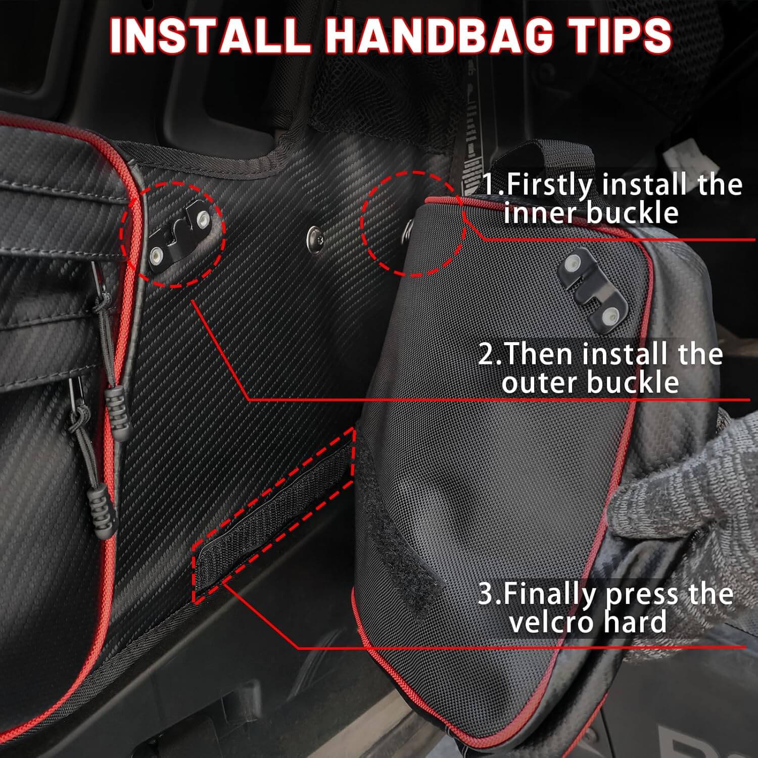 Polaris RZR XP 1000/4 1000 Front Side Door Storage Bags installation tips