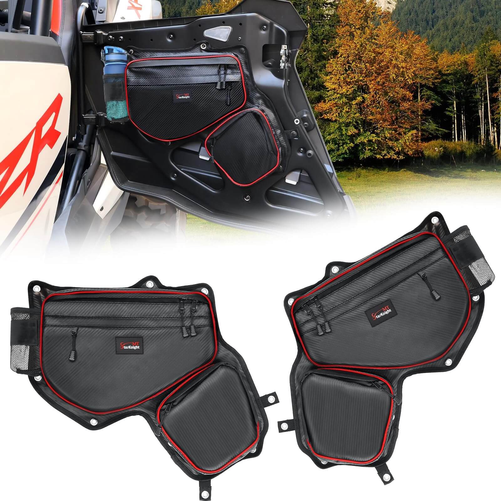 Polaris RZR XP 4 1000 Rear Side Door Storage Bags