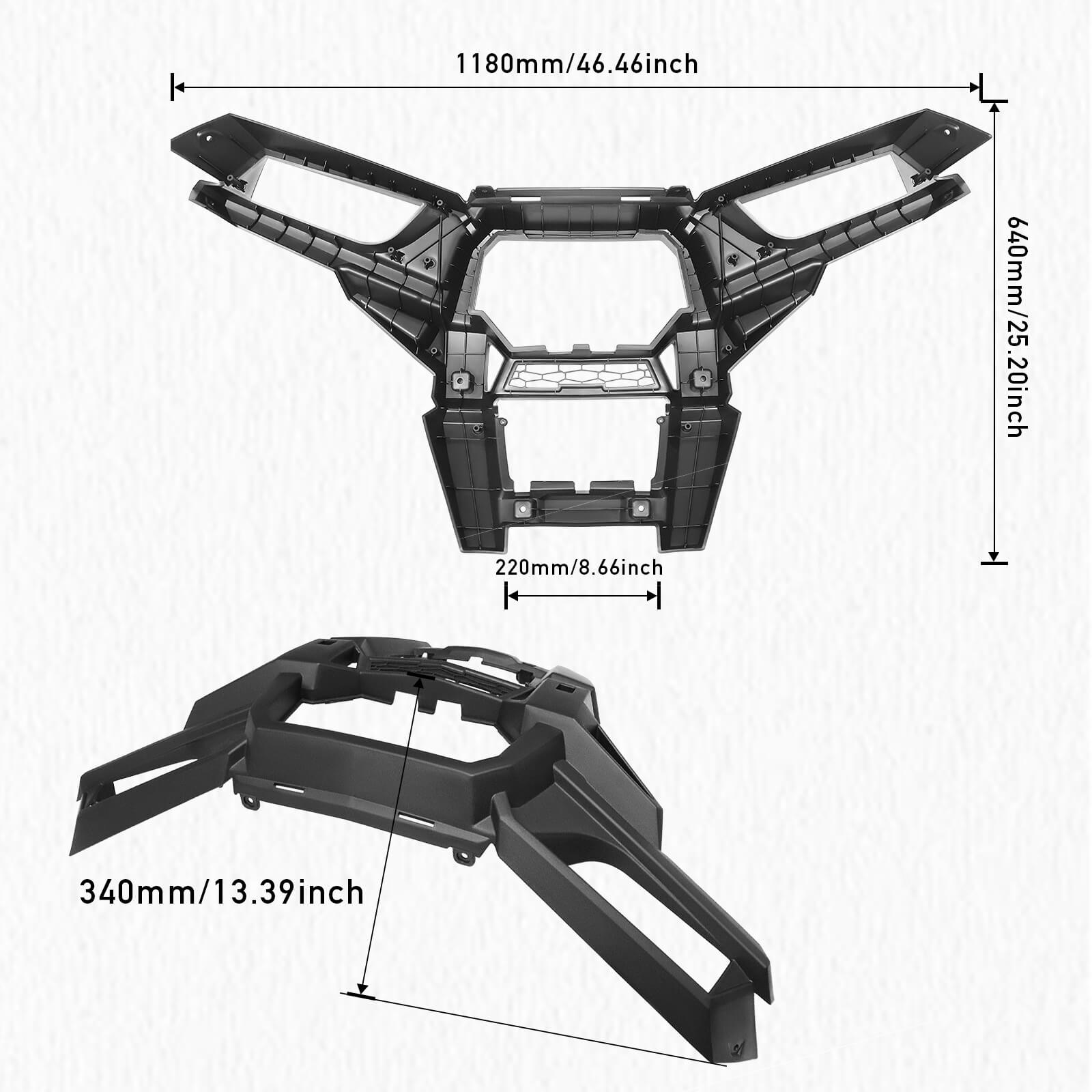 Polaris RZR XP 1000 Fascia dimensions