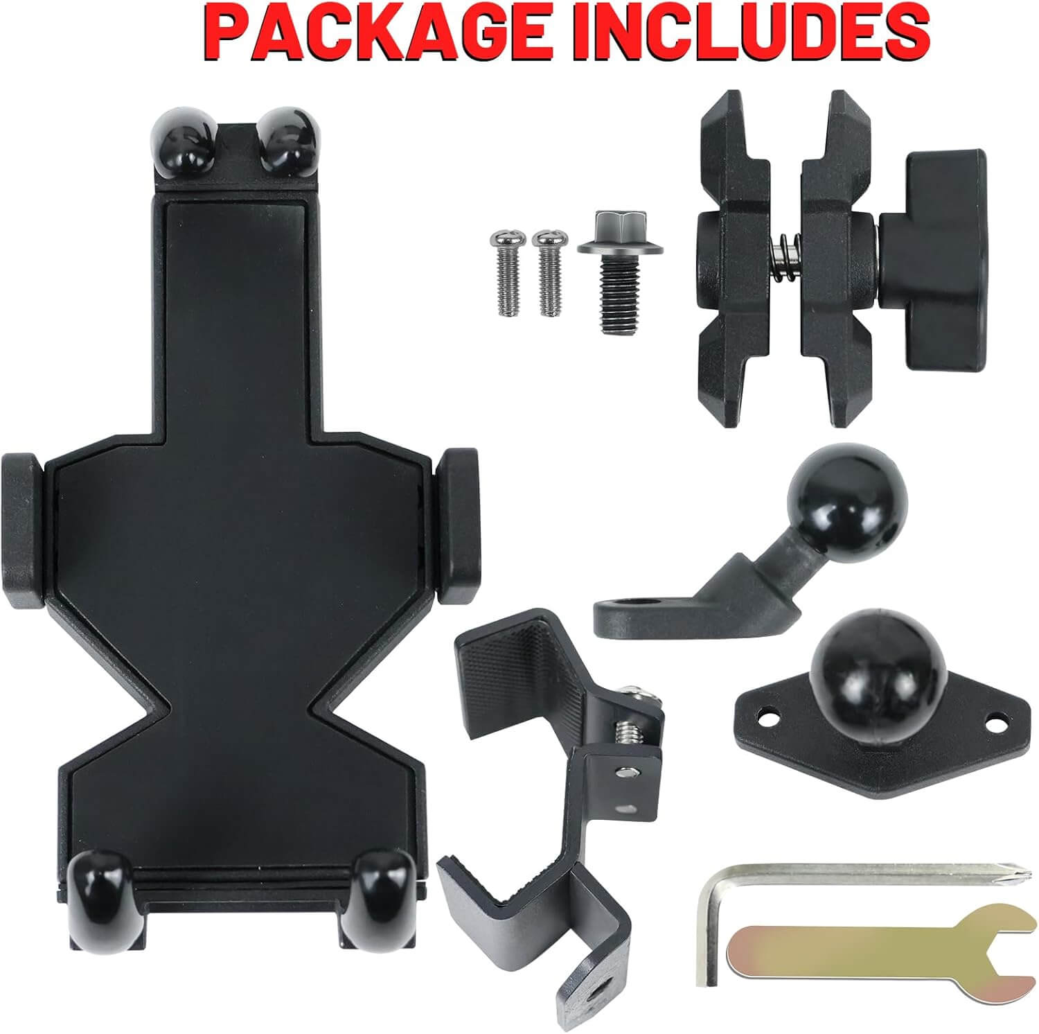 Polaris Ranger Grooved Roll Cage Phone Holder package 