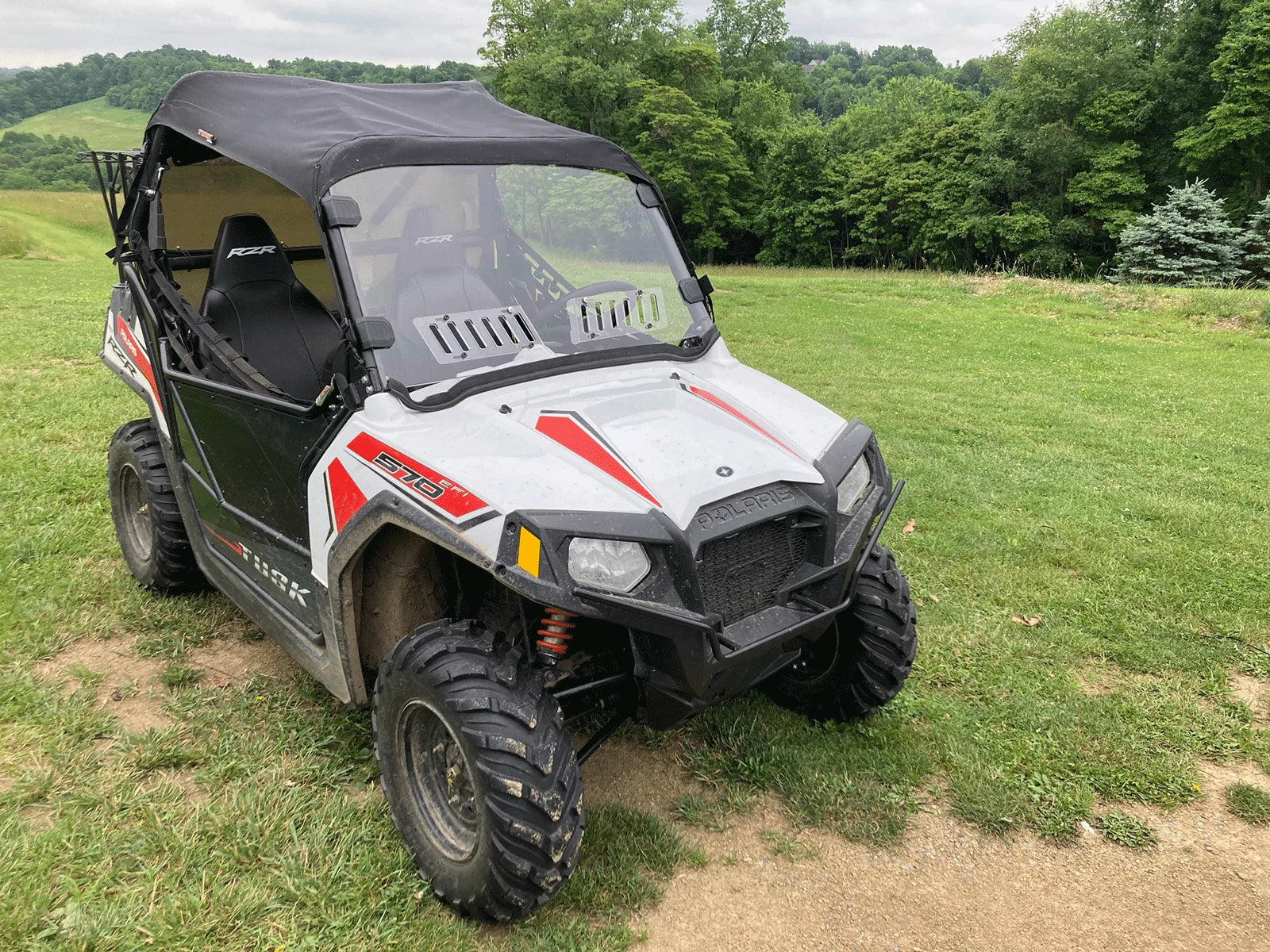 Polaris RZR 800 Vented front windshield real show