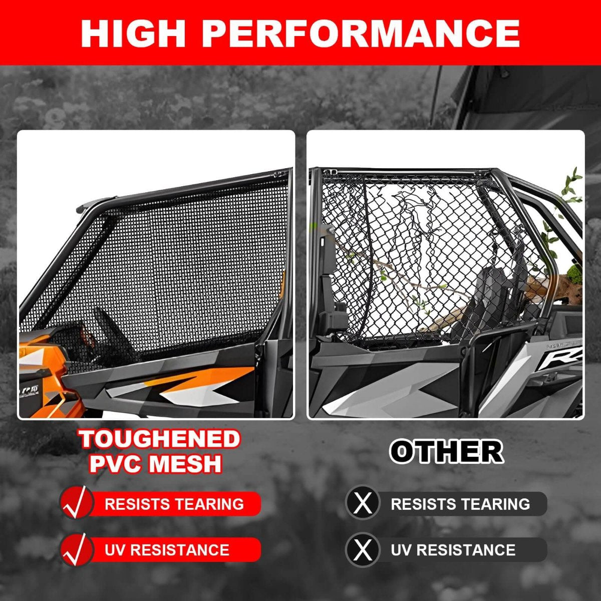 rzr window toughened PVC mesh 