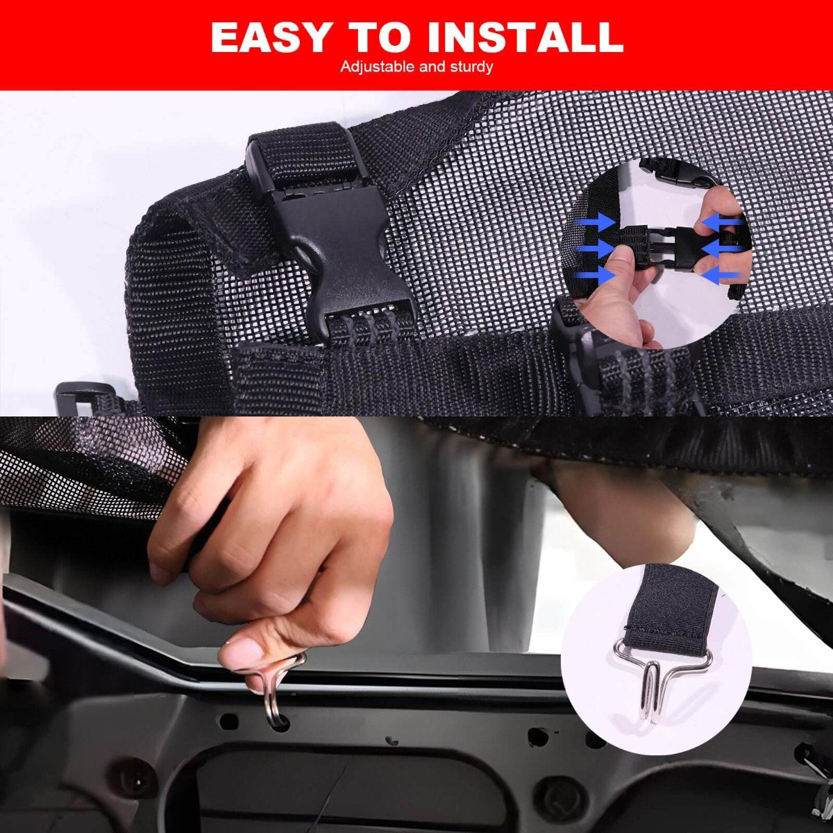 easy to install the polaris rzr xp4 1000 window mesh 