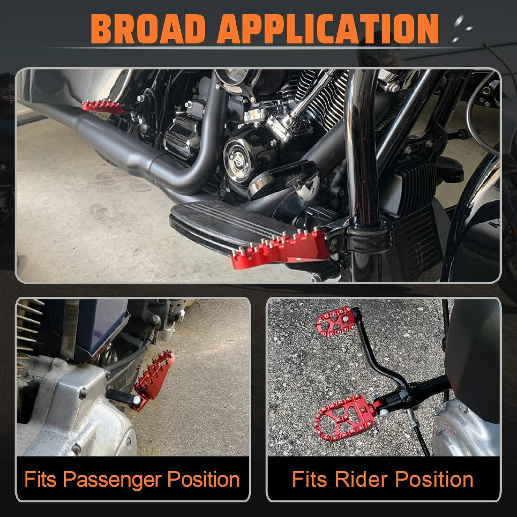 cnc wide motorcycle footpegs have broad application