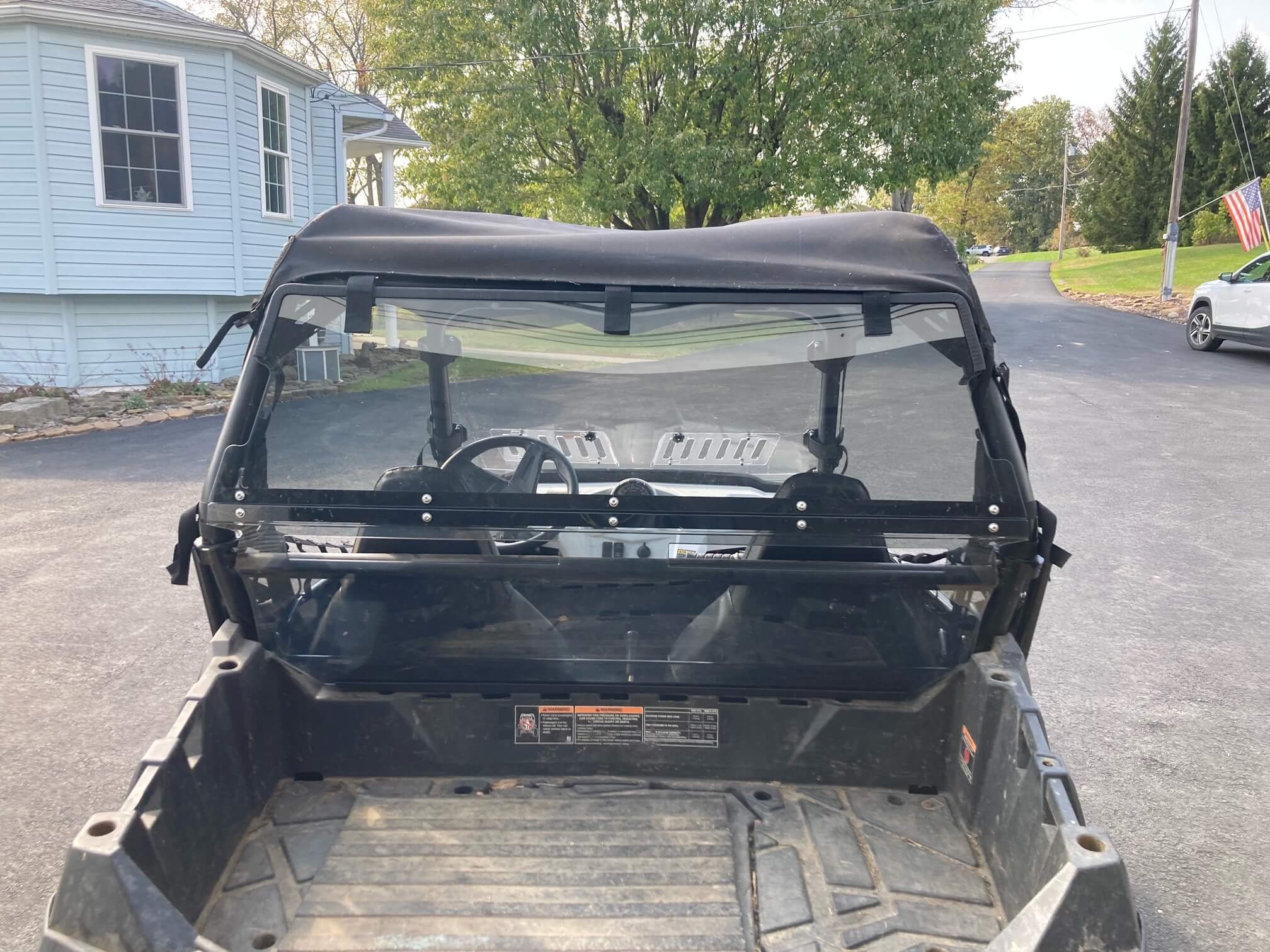 StarknightMT rzr 800 rear windshield rear view