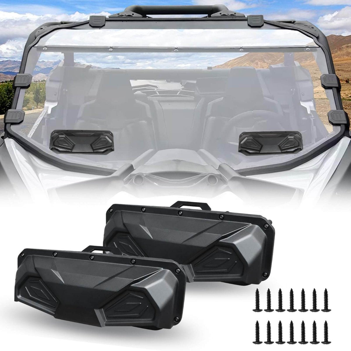 utv windshield vent kit 