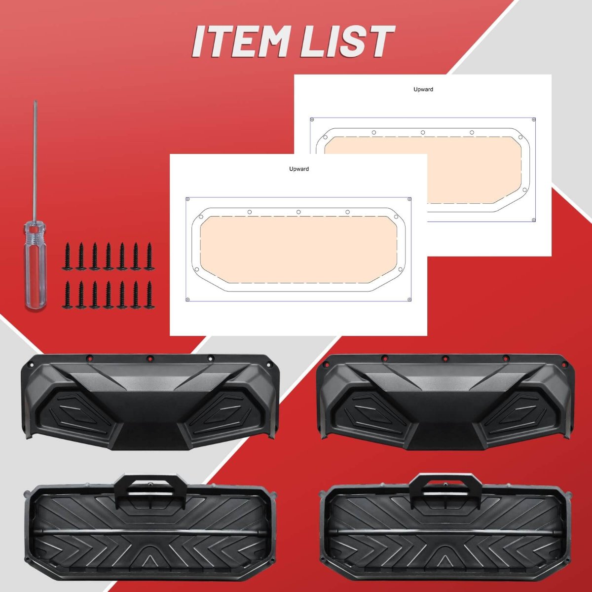 utv windshield vent kit package list