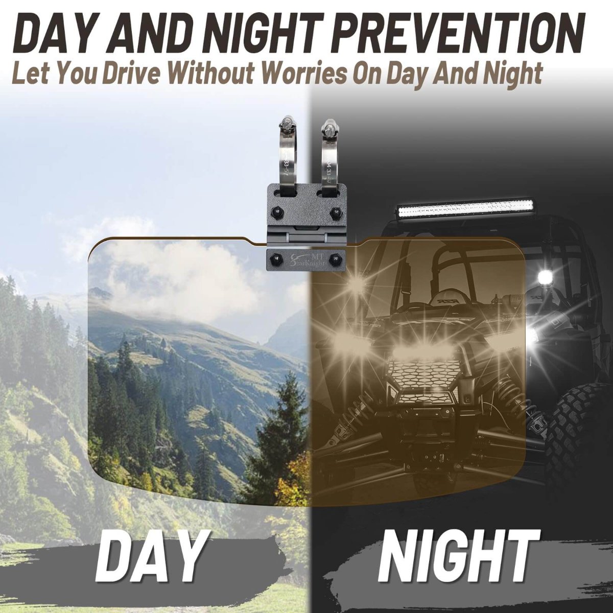 utv sun visor day and night prevention