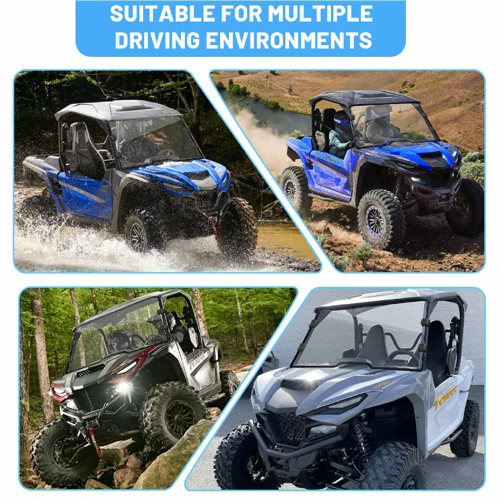 Wolverine RMAX windshield suitable for different environments