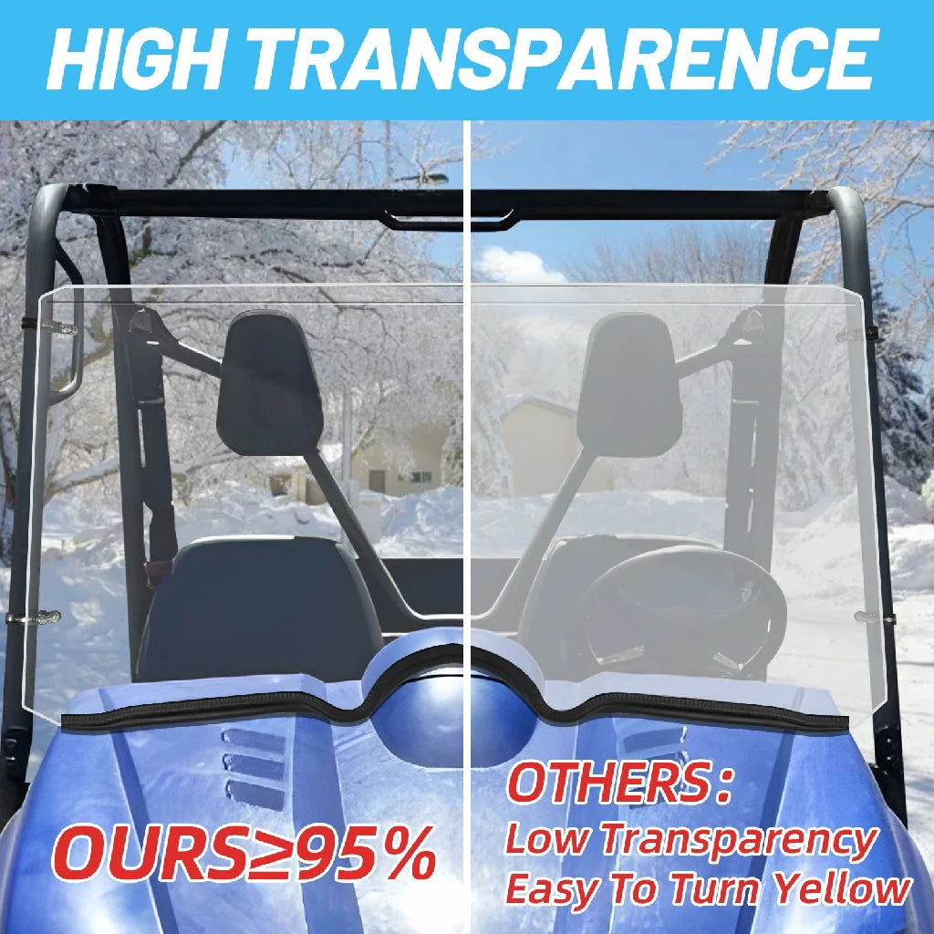 high transparence of yamaha rhino full windshield