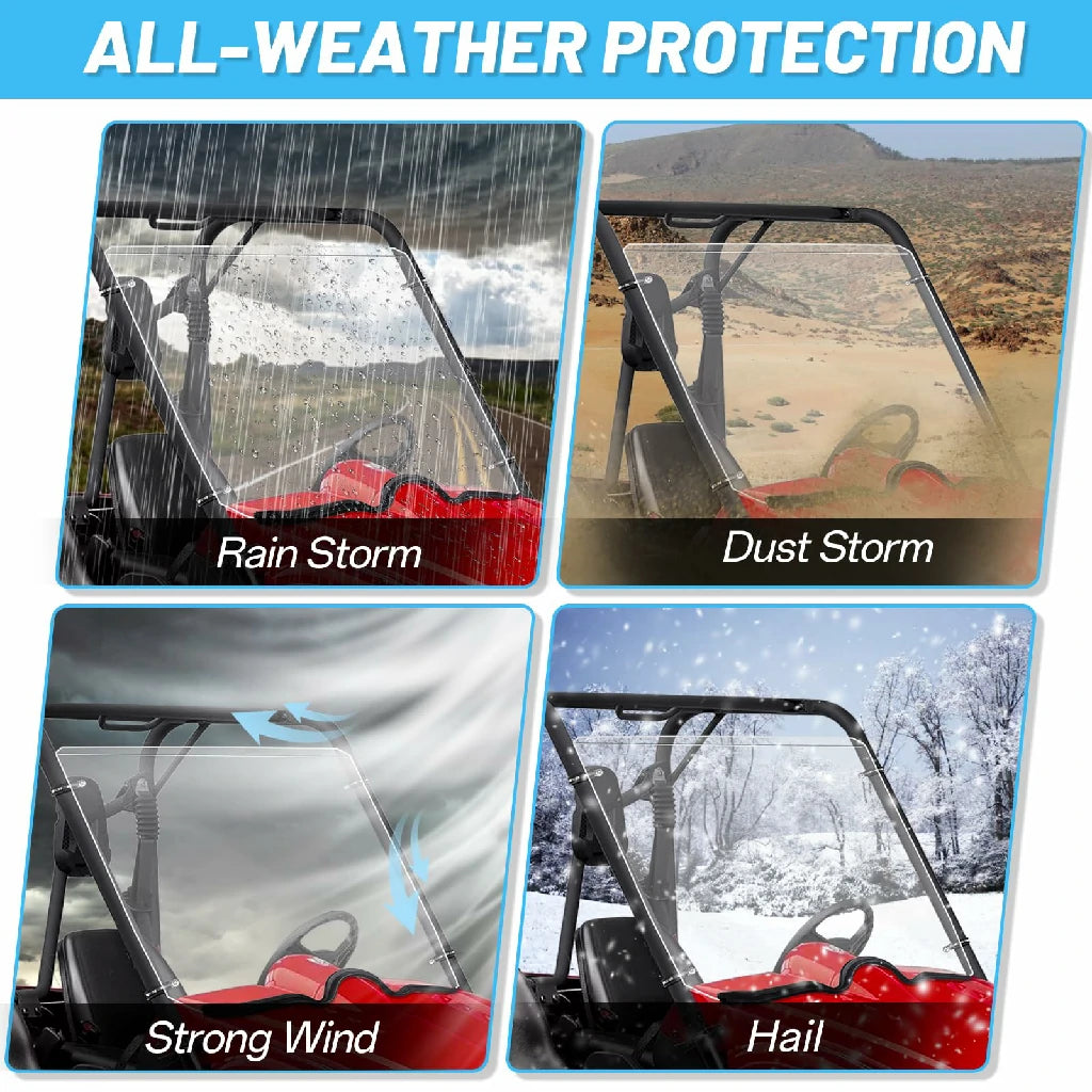 all weather protetcion of rhino full windshield