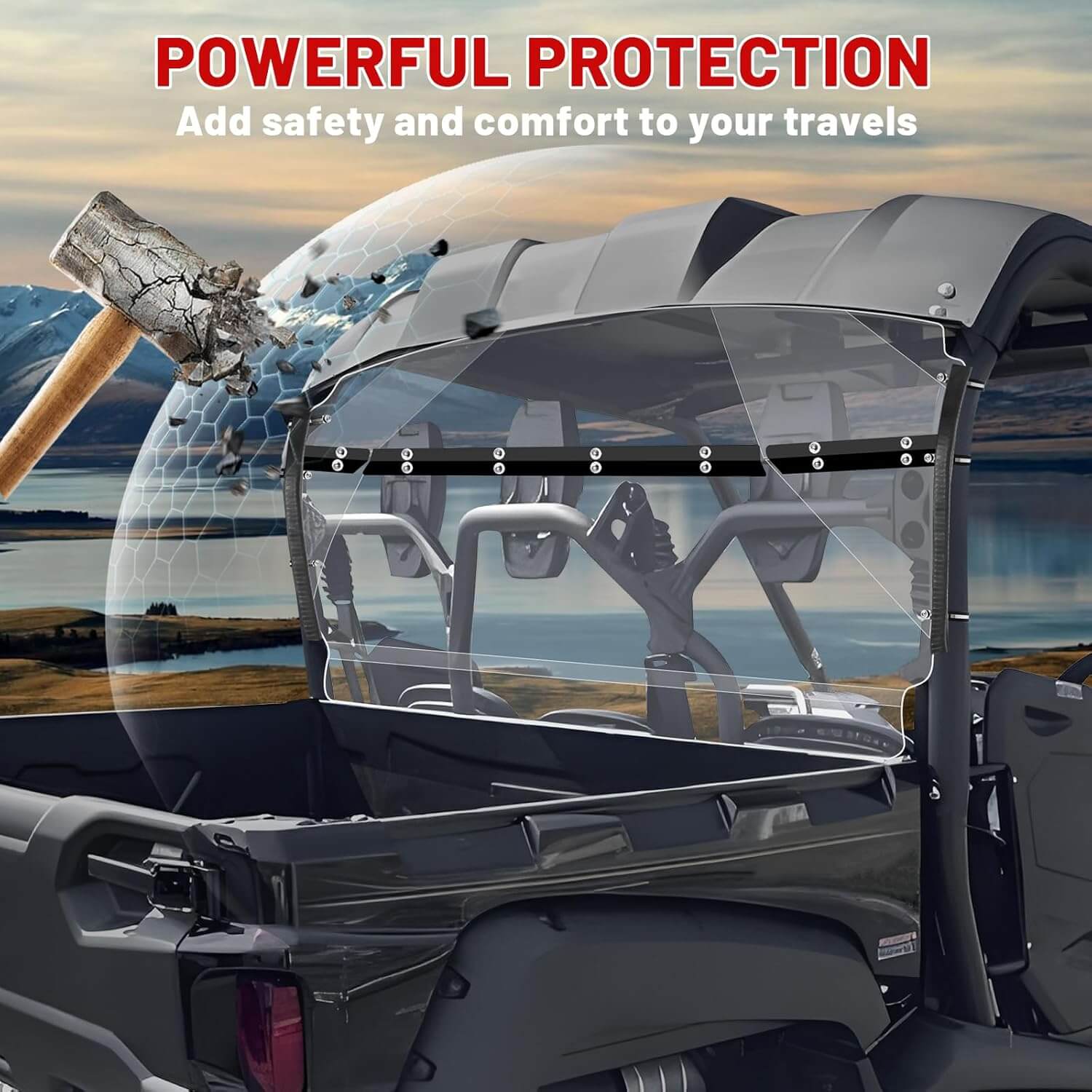 Yamaha Viking Rear Windshield powerful protection