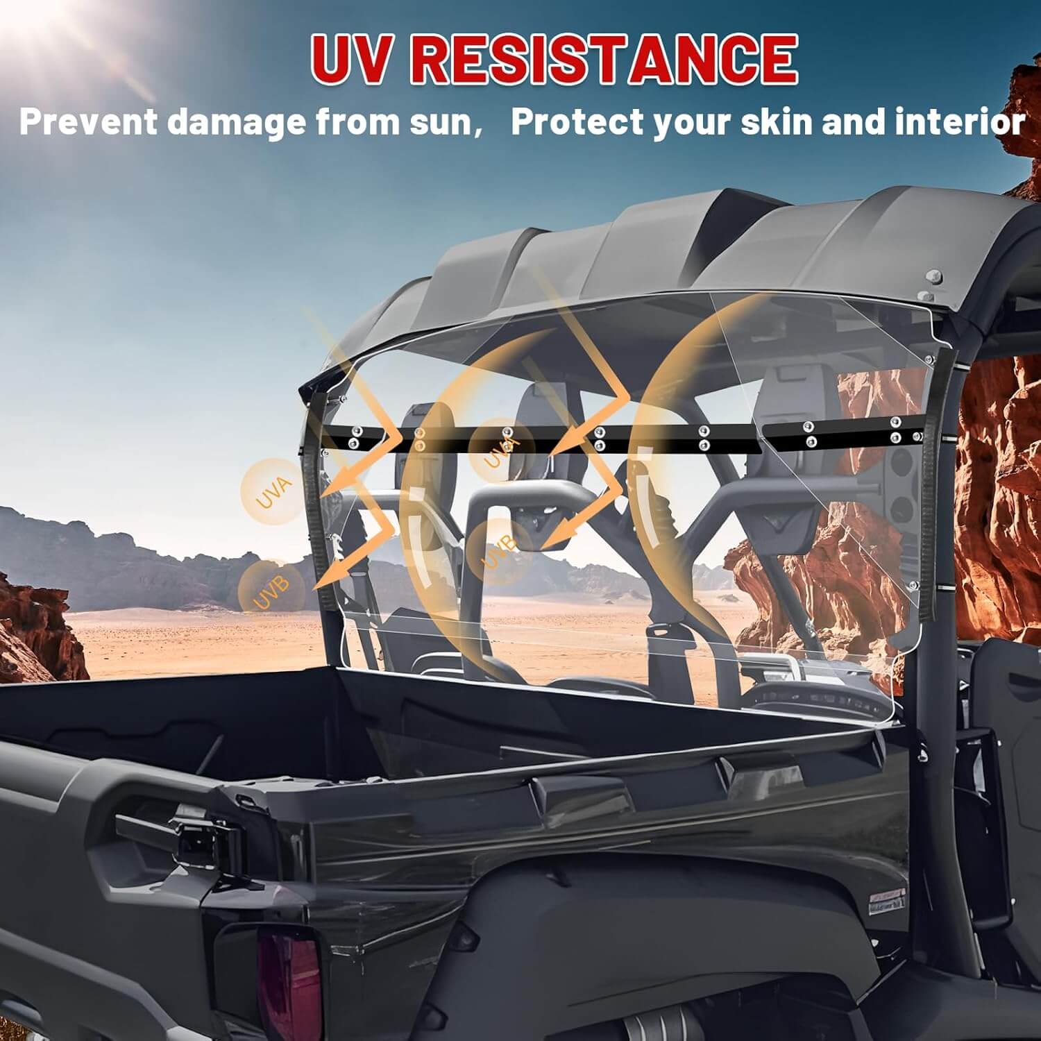 Yamaha Viking Rear Windshield UV resistance