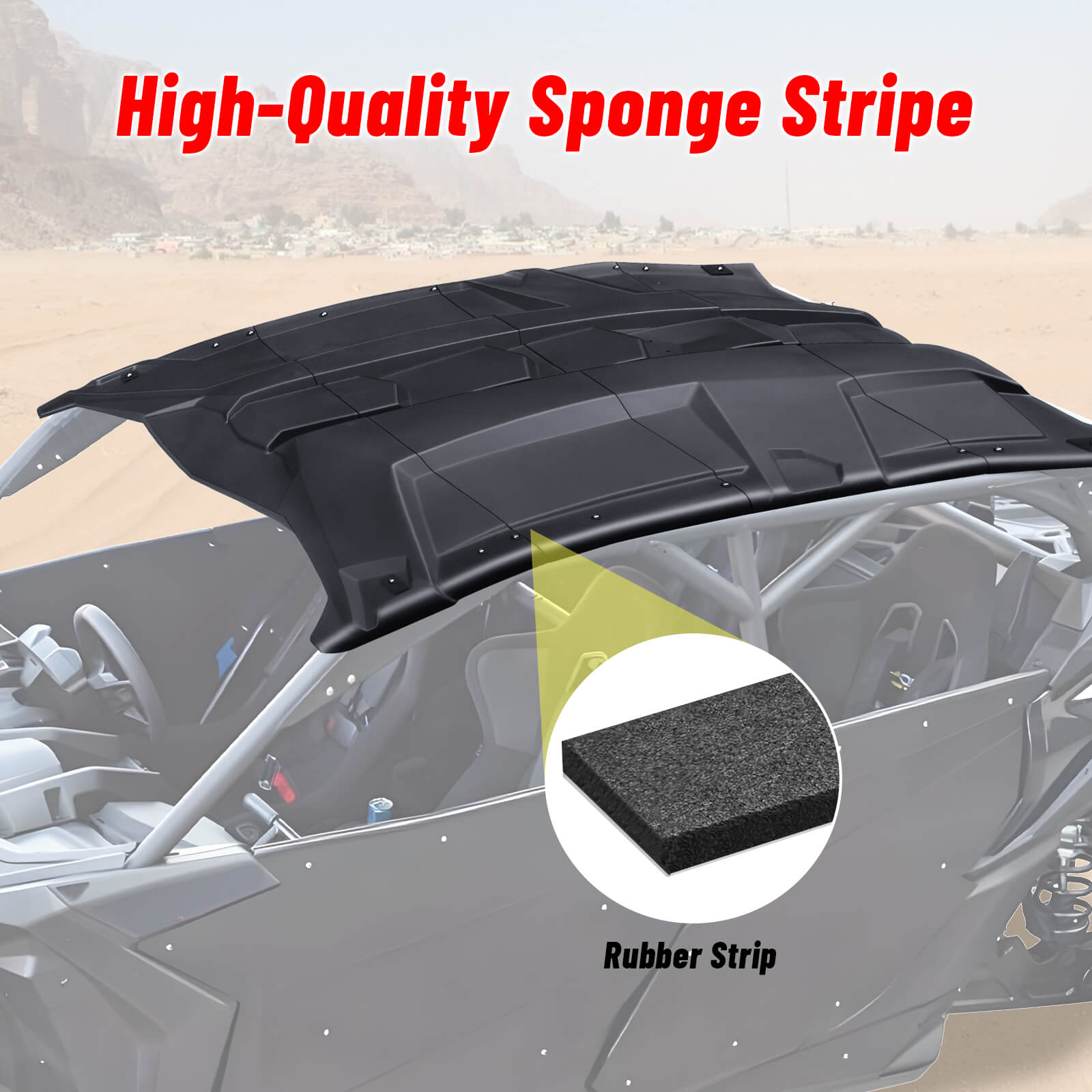 Can-am Maverick x3 max roof with sponge stripe