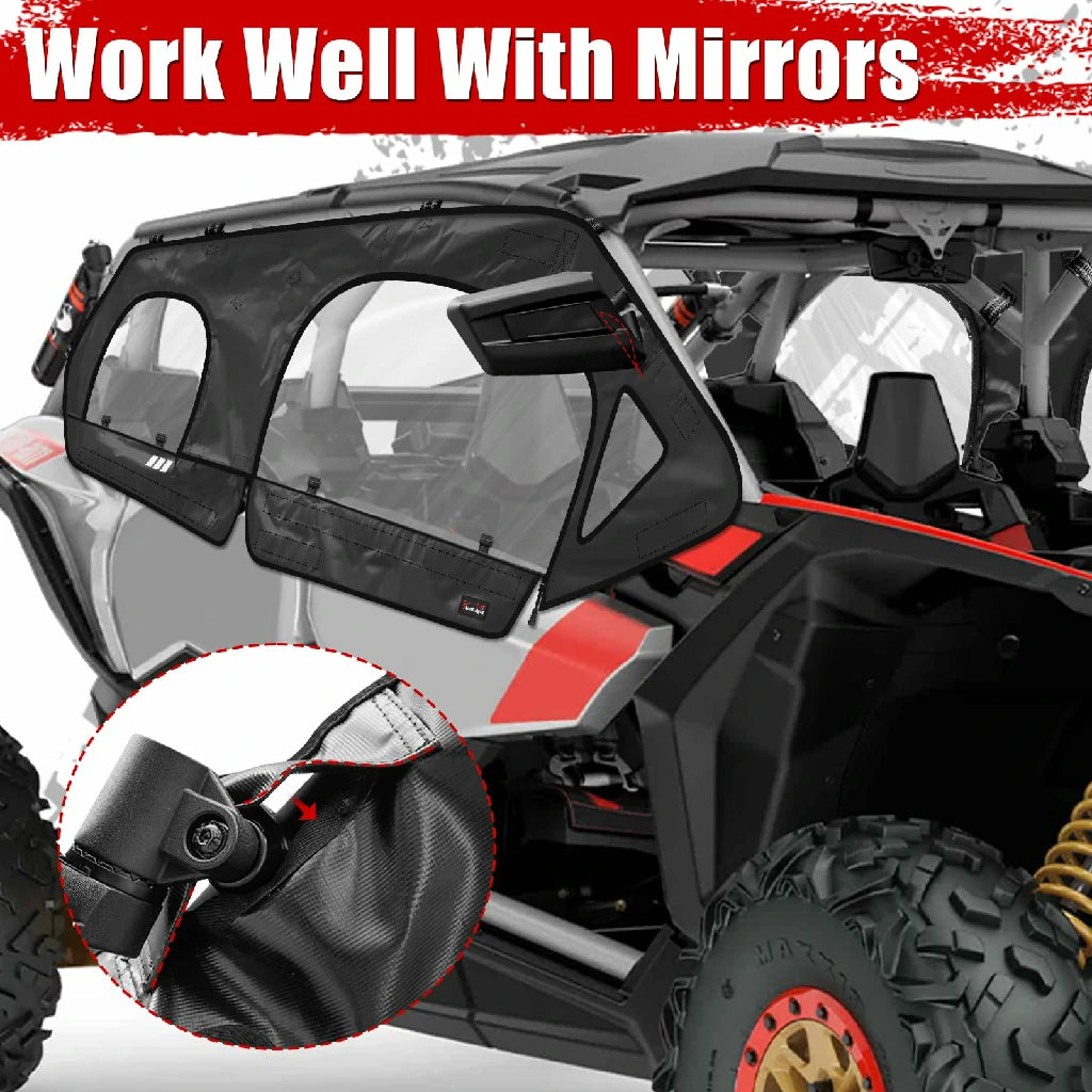 x3 max soft upper doors work wll with mirrors