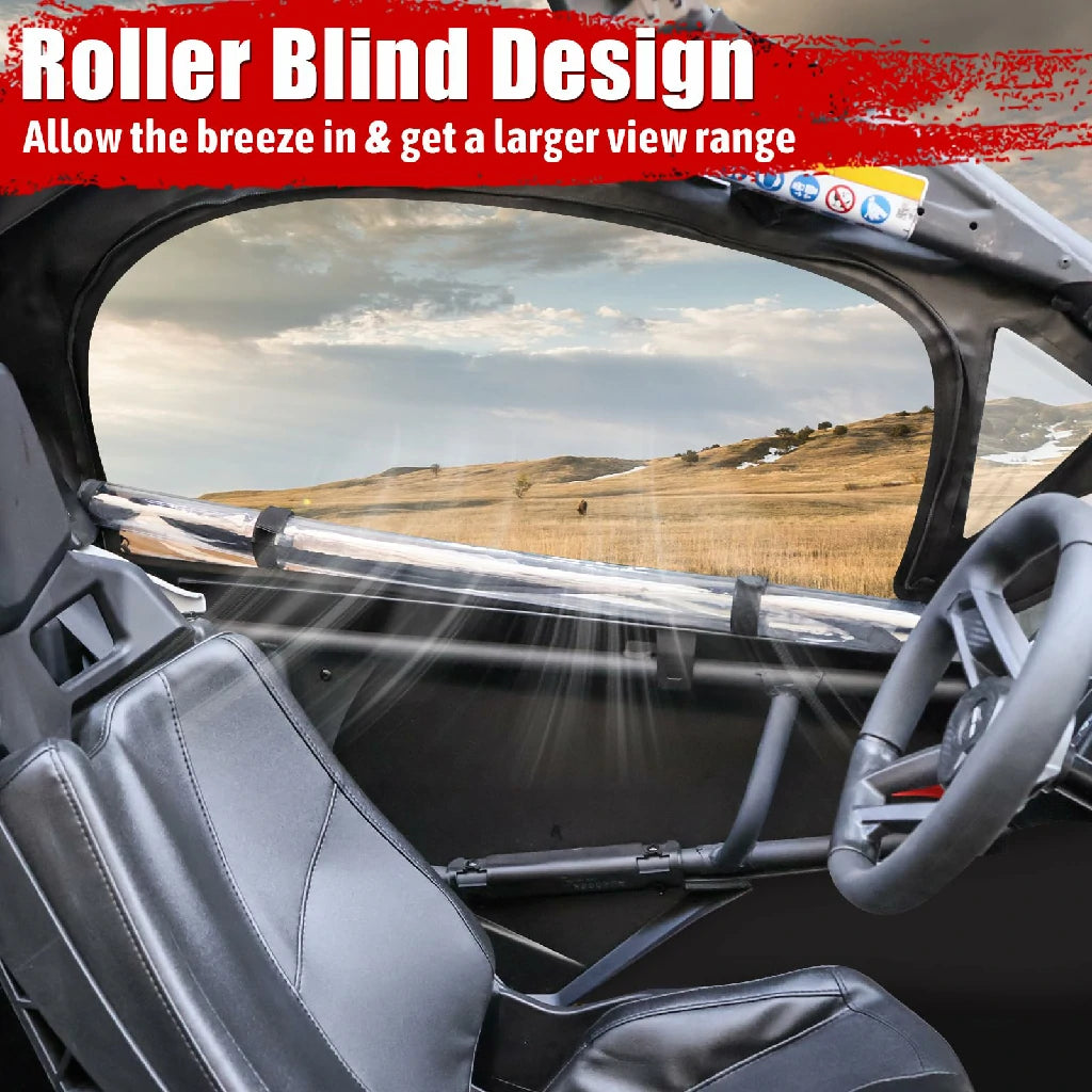 roller blind design of can am x3 max soft upper doors