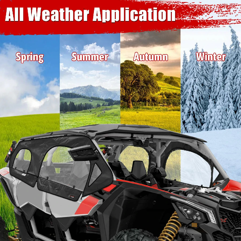 canam x3 max soft side window all weather application
