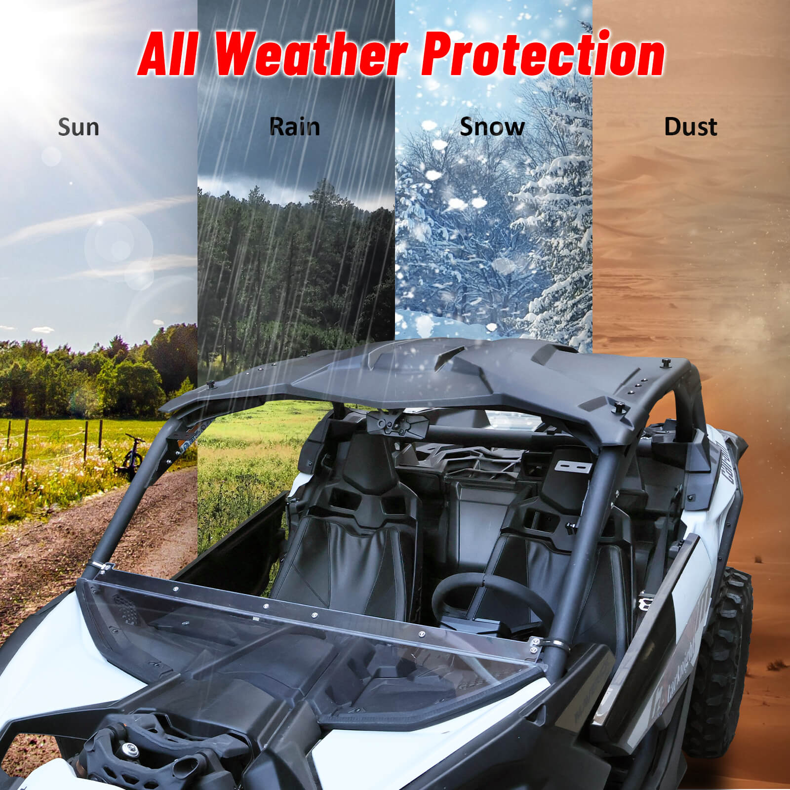 can-am maverick x3 roof all weather protection