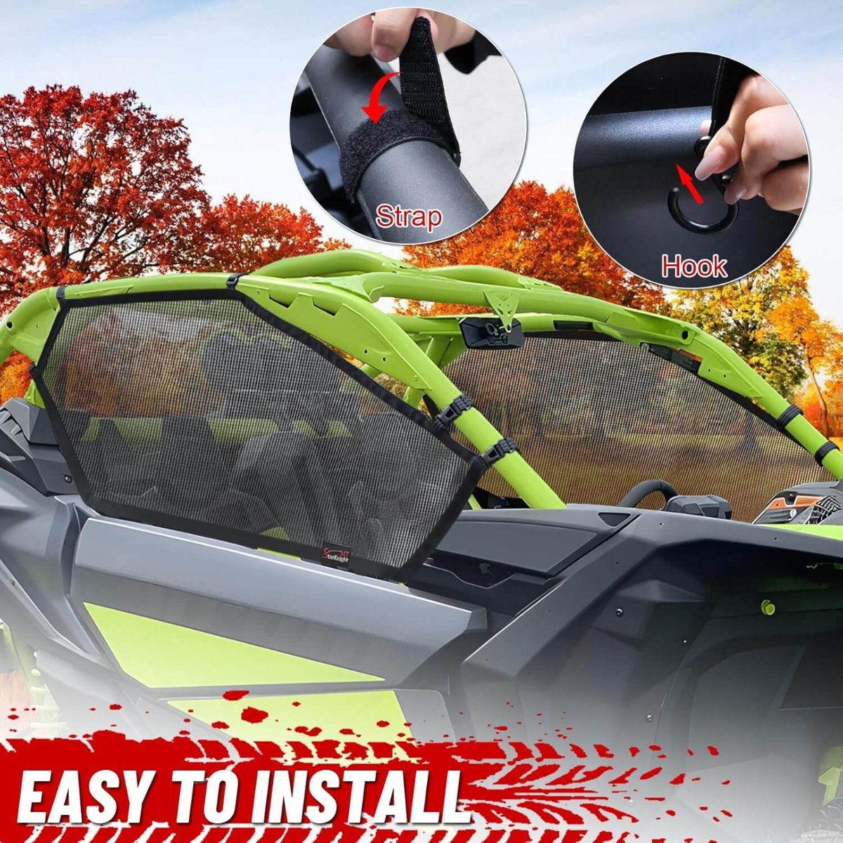 easy to install can-am x3 window net