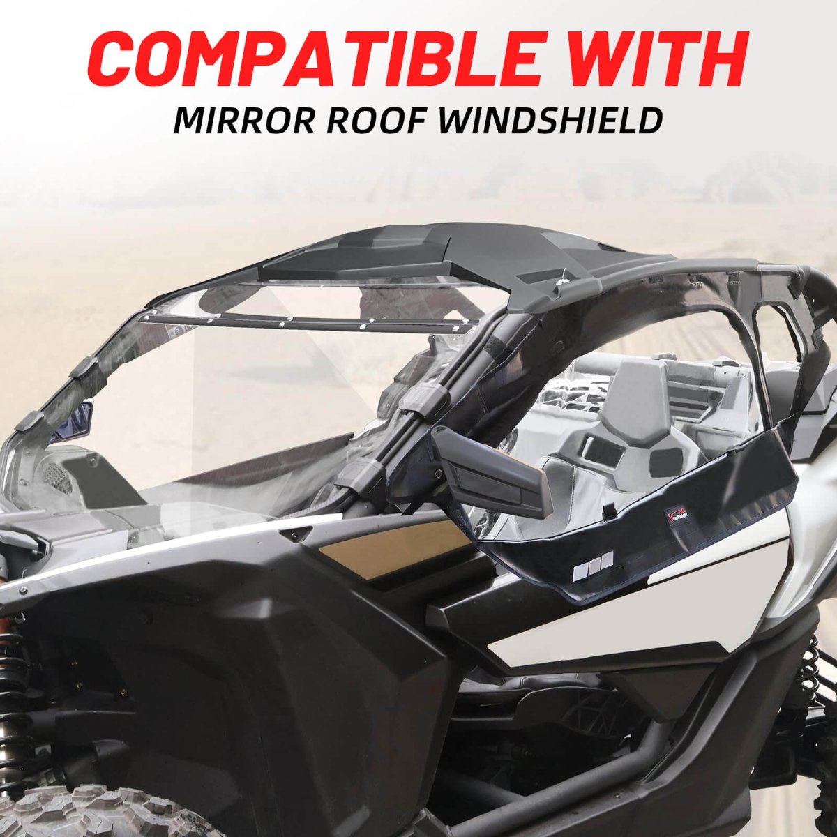 can am x3 soft cab enclosure fit with mirror roof windshield