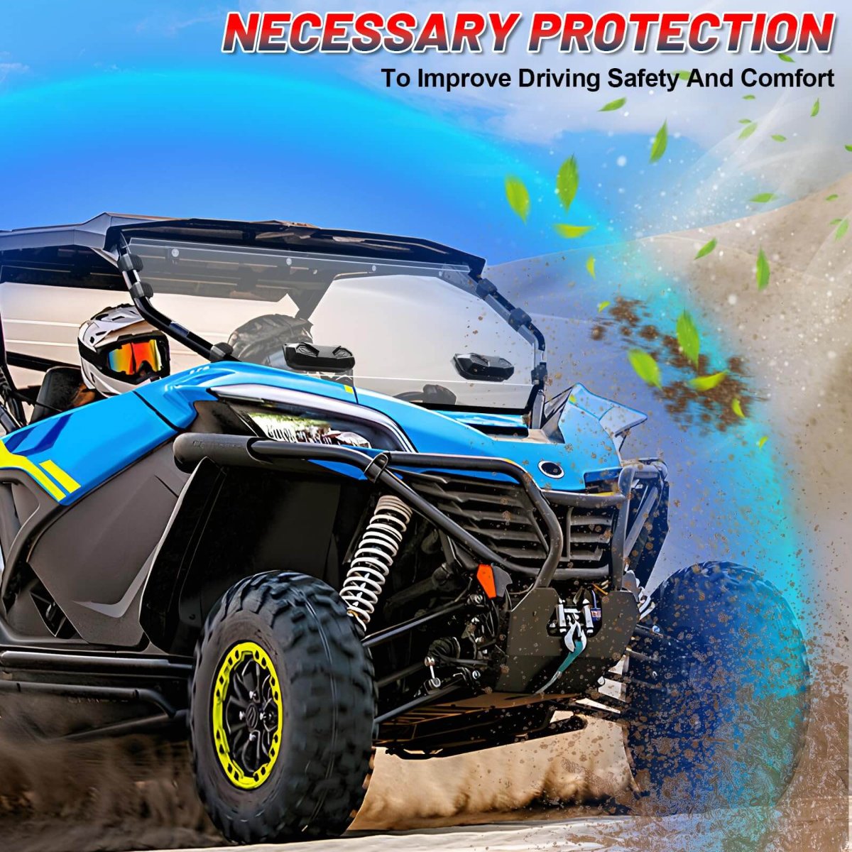 install cfmoto zforce 950 windshield improve driving safety