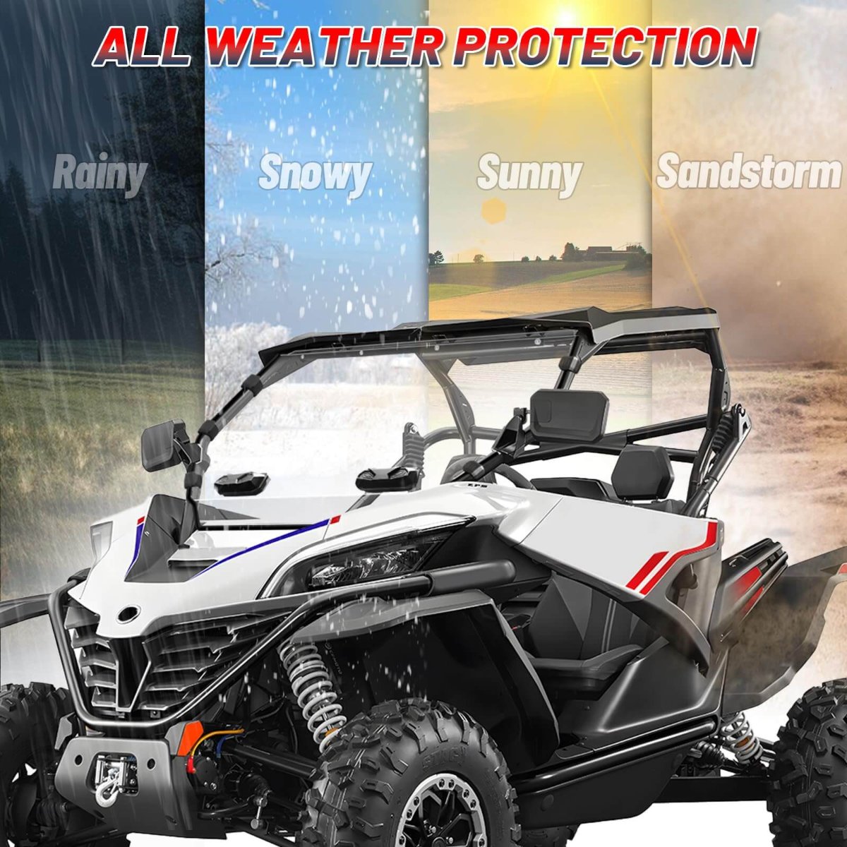 cfmoto zforce 950 windshield all weather protection