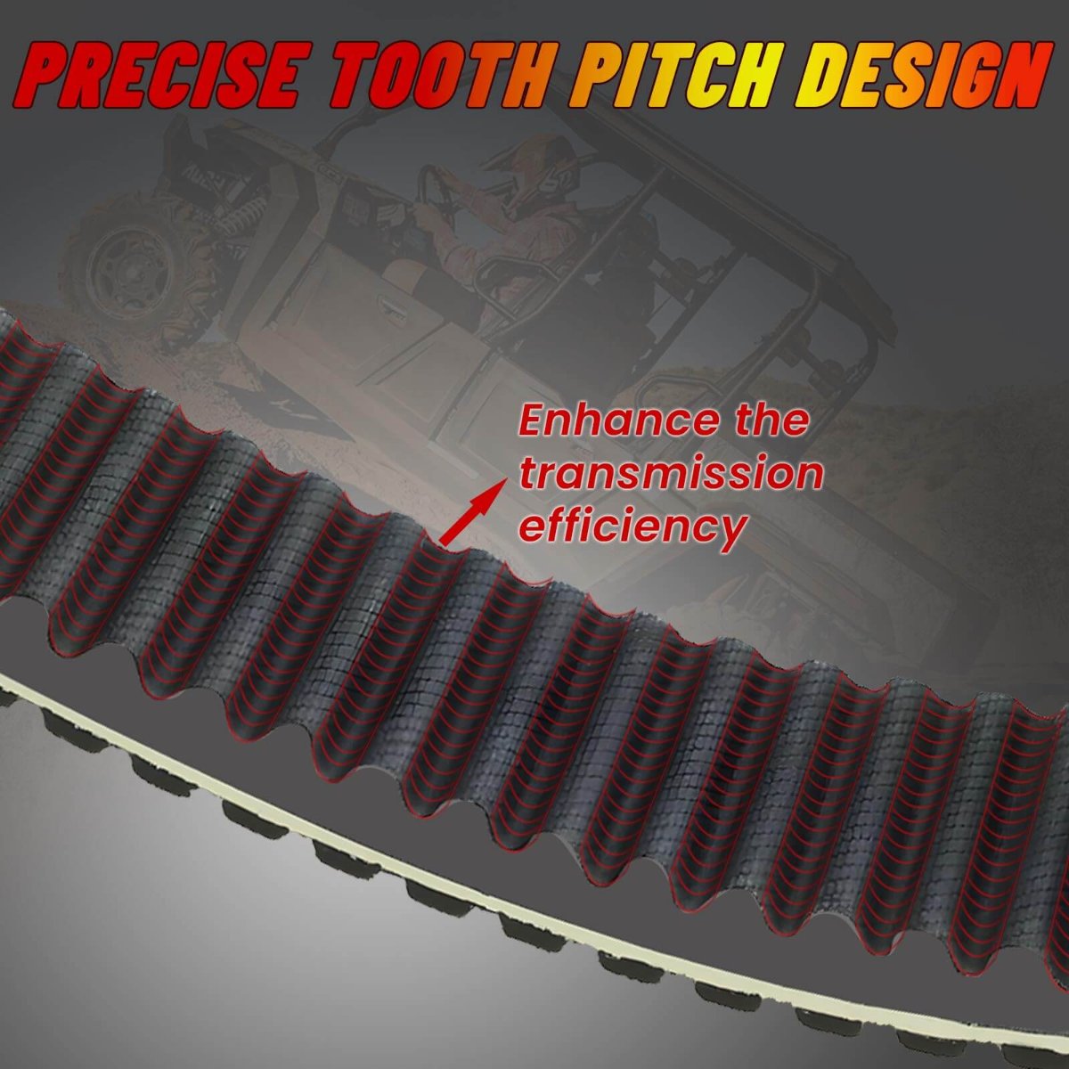 Hisun 700 belt precise tooth pitch design