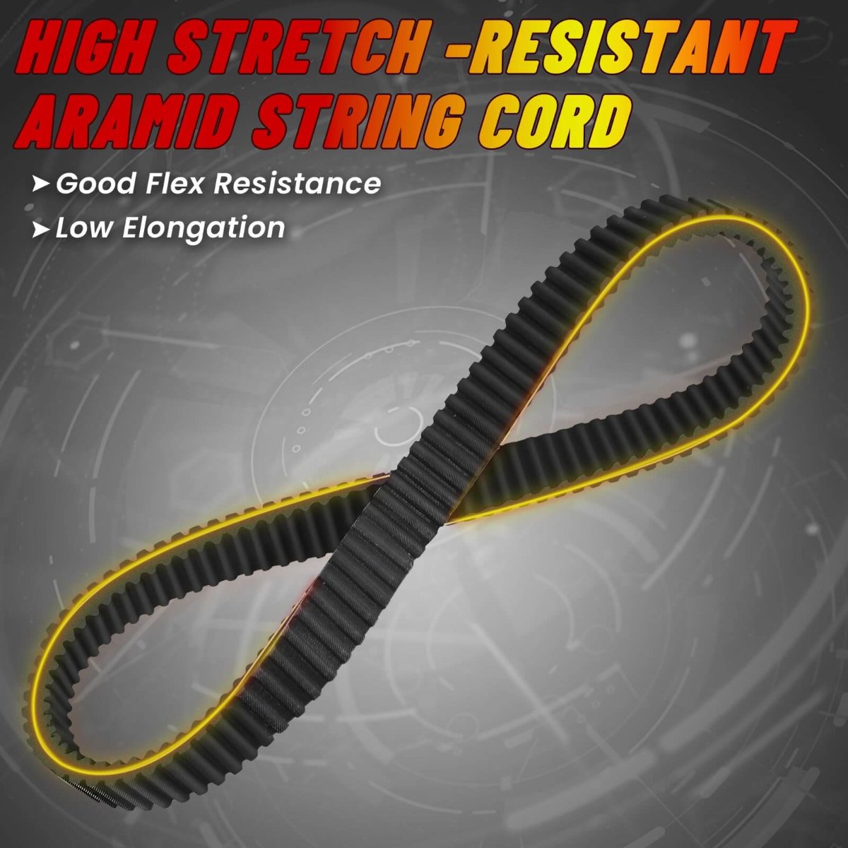 hisun drive belt good flex resistance 