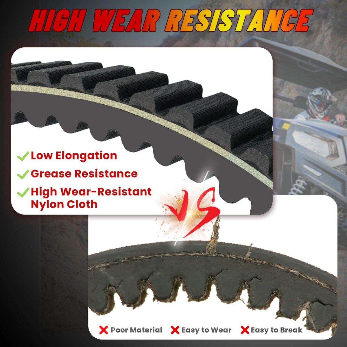 starknightmt hisun belt high wear resistance