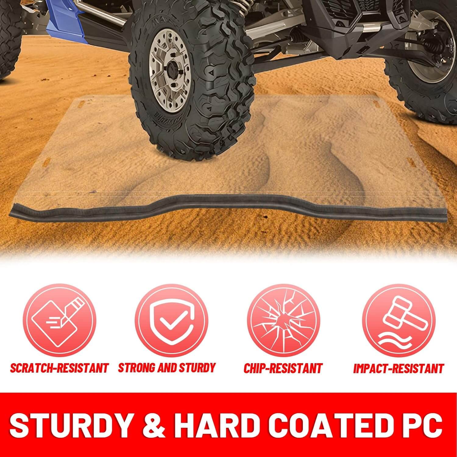 Honda Pioneer 500 Full Windshield sturdy PC