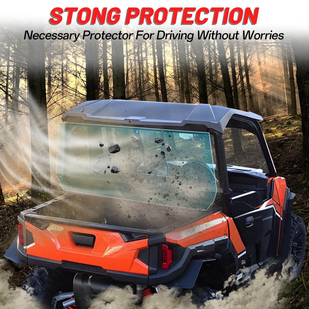 general rear windshield provide strong protection