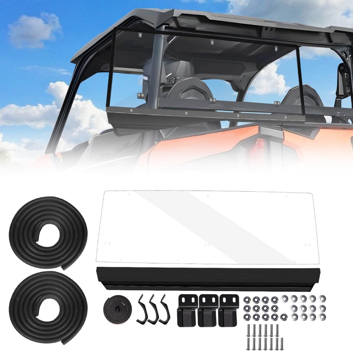 polaris general 1000 rear windshield package