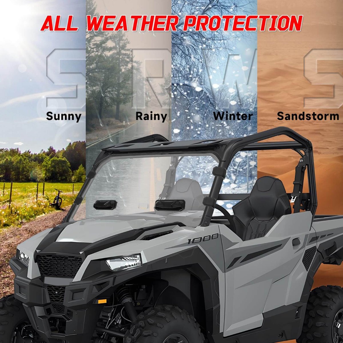 general vented full windshield all weather protection 